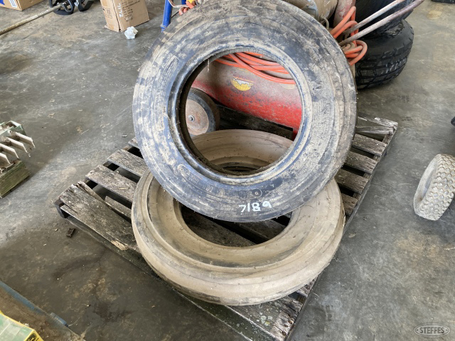 (2) 6.50-16 tractor tires (3) bar